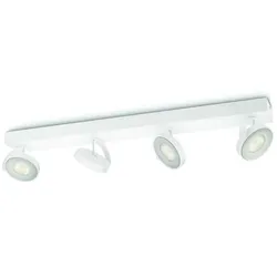 Philips myLiving 4-flammiger weißer LED Spot Clockwork dimmbar
