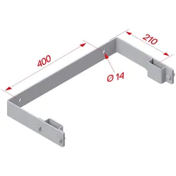 Hymer Wandhalter Stahl verzinkt verstellbar 215-290mm