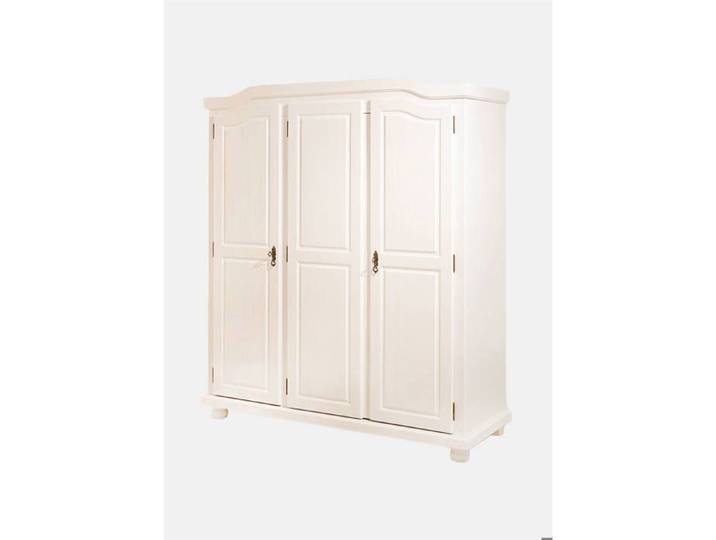 Dmora - Grande armoire multifonction Dortmund 150x56h180 cm blanche Bois