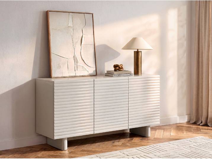 Sideboard mit 3 Türen - MDF - Beige - LUDIMA