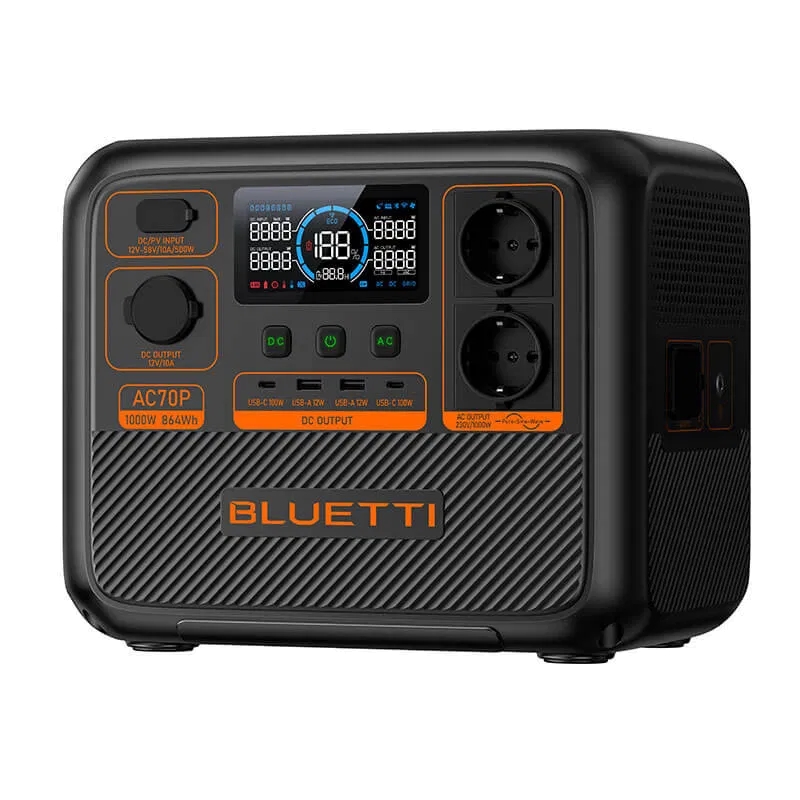 Bluetti PowerOak AC70P Portable Power Station P-AC70P-EU-GY-BL-010
