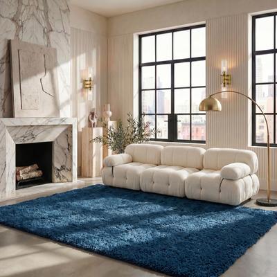 SAFAVIEH Fontana Shag Kimberlie Solid 2-inch Thick Rug