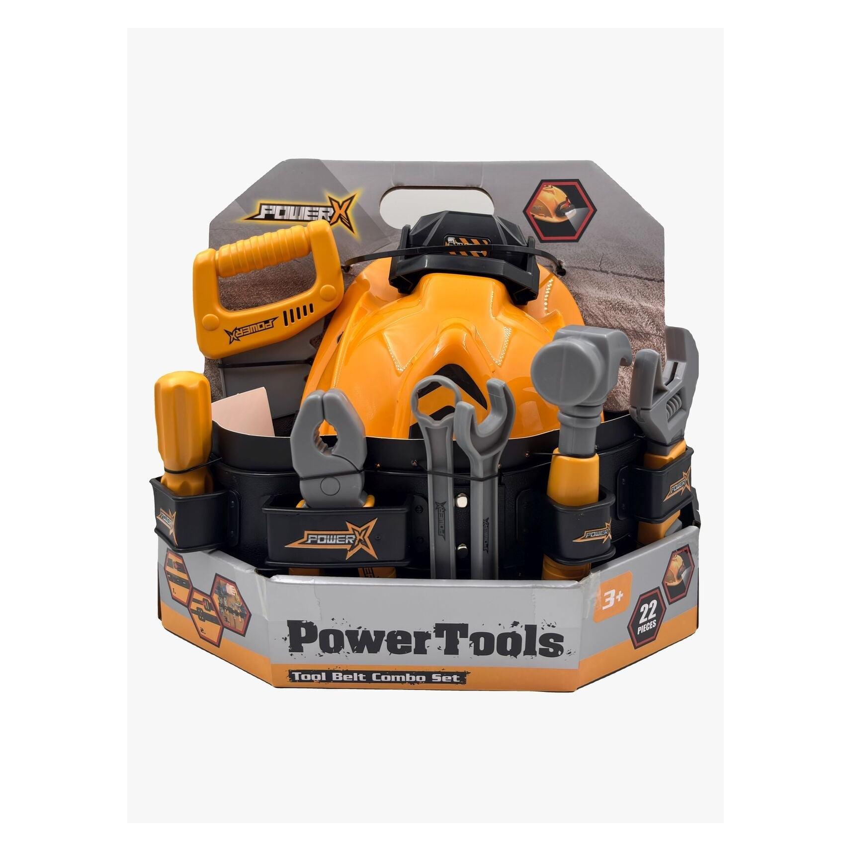 PowerX Tool Belt Combo Set.Helmet w/Light 22 pc (20494)