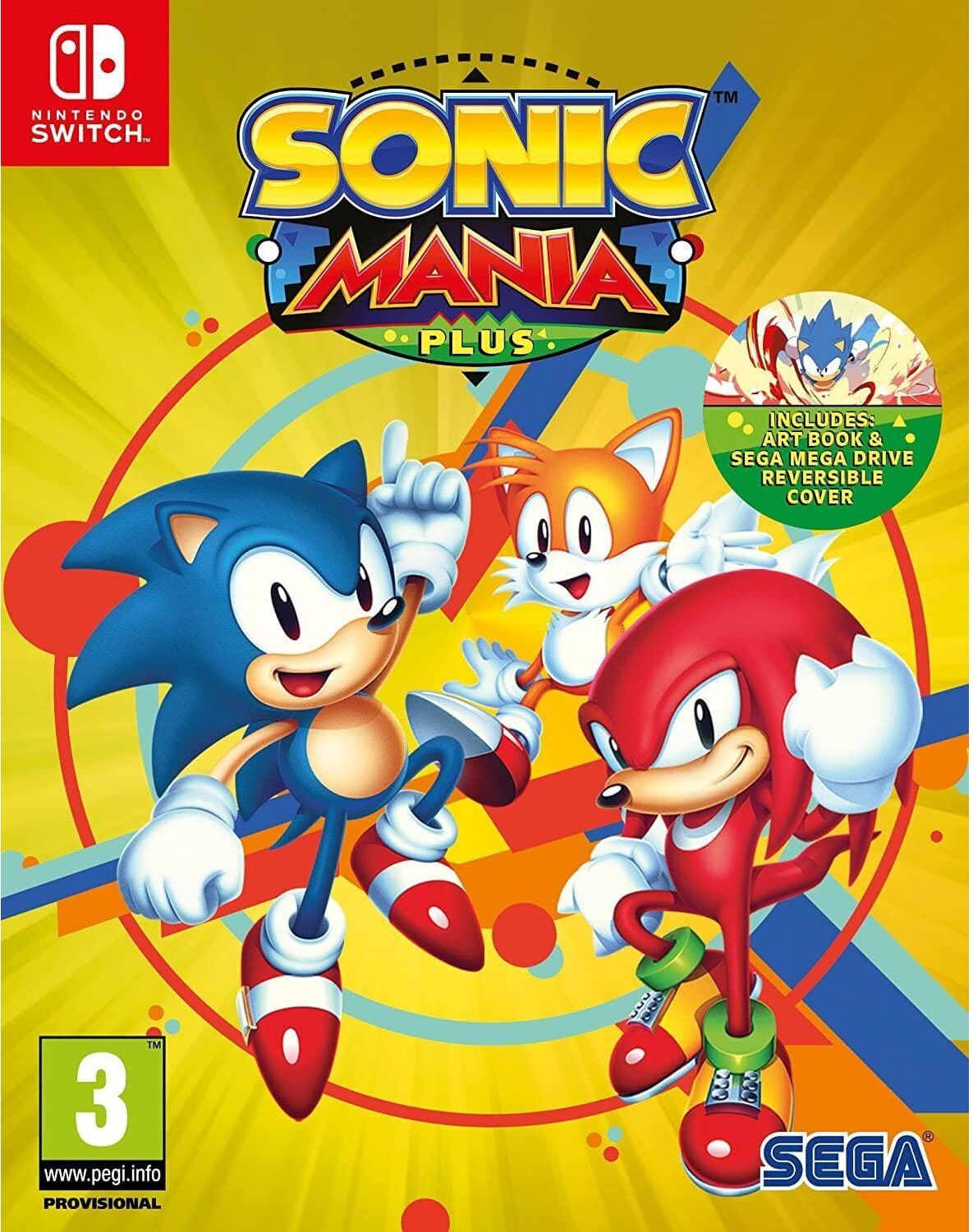 Nintendo Game Sonic Mania Plus - Nintendo Switch Game, Used - Without Case