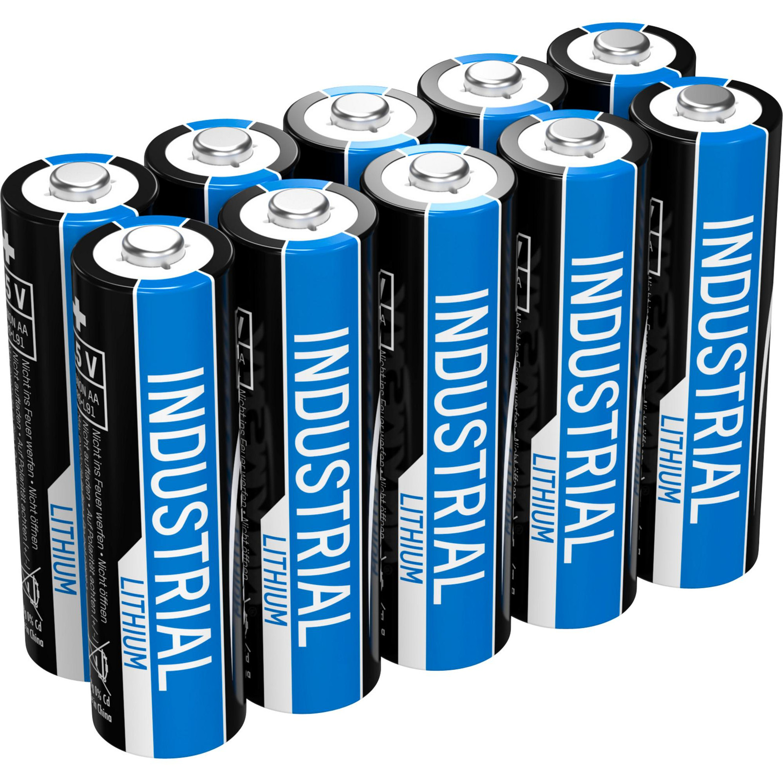 ANSMANN Industrial Lithium batterij Mignon AA, verpakking van 10 stuks