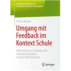 Umgang mit Feedback im Kontext Schule, Fachbücher von Kristin Behnke
