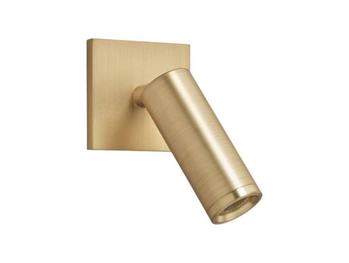 Applique liseuse led encastrable laiton mat
