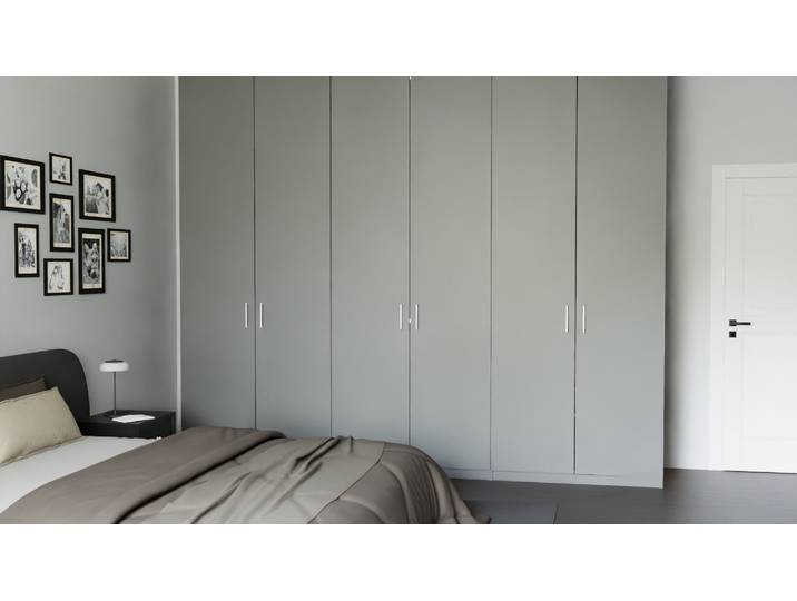 Großer Kleiderschrank von Pickawood™ Premium Dekore Basaltgrau