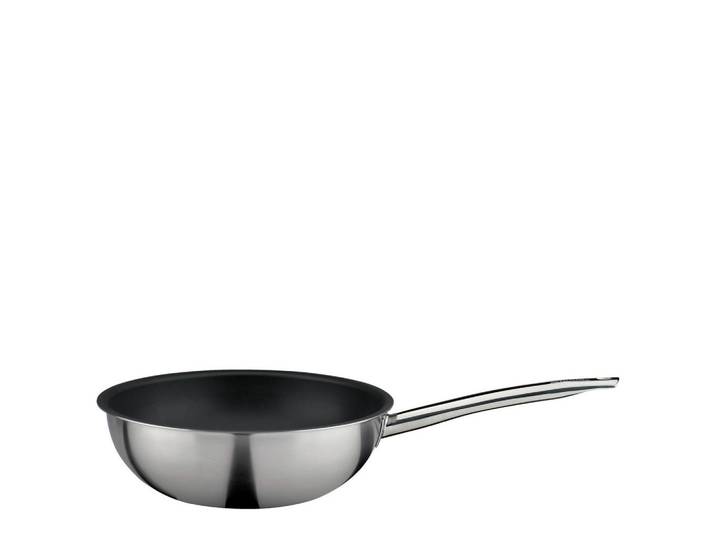 Spring Wokpfanne Brigade Ultimate, Schwarz, Metall, 4 L, 9 cm, besonders hoher Rand, rostfrei, kratzfest, backofengeeignet, Kochen, Pfannen, Woks