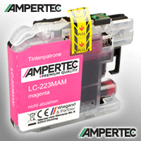 Ampertec Tinte kompatibel mit Brother LC-223M magenta LC-223MAM