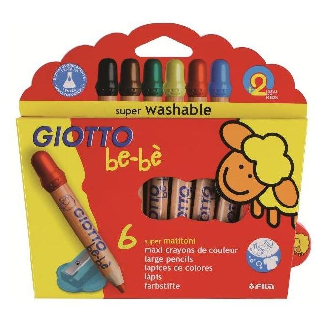 Giotto Farbstifte be-bé Jumbo (6x) (F466400 / F469600)