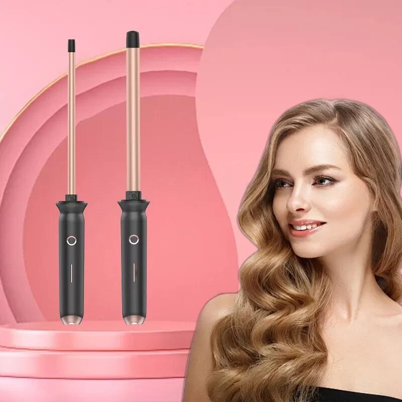 INF Woll-Lockenstab mit EU-Stecker & Pony-Clip - Temperaturregelung für kurzes Haar 13 mm