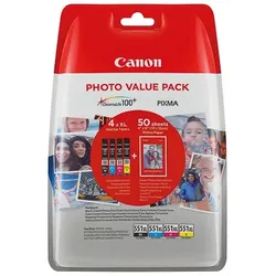 Tinten CANON CLI551XL CANON IP7250 TINTE (4) CMY+PH