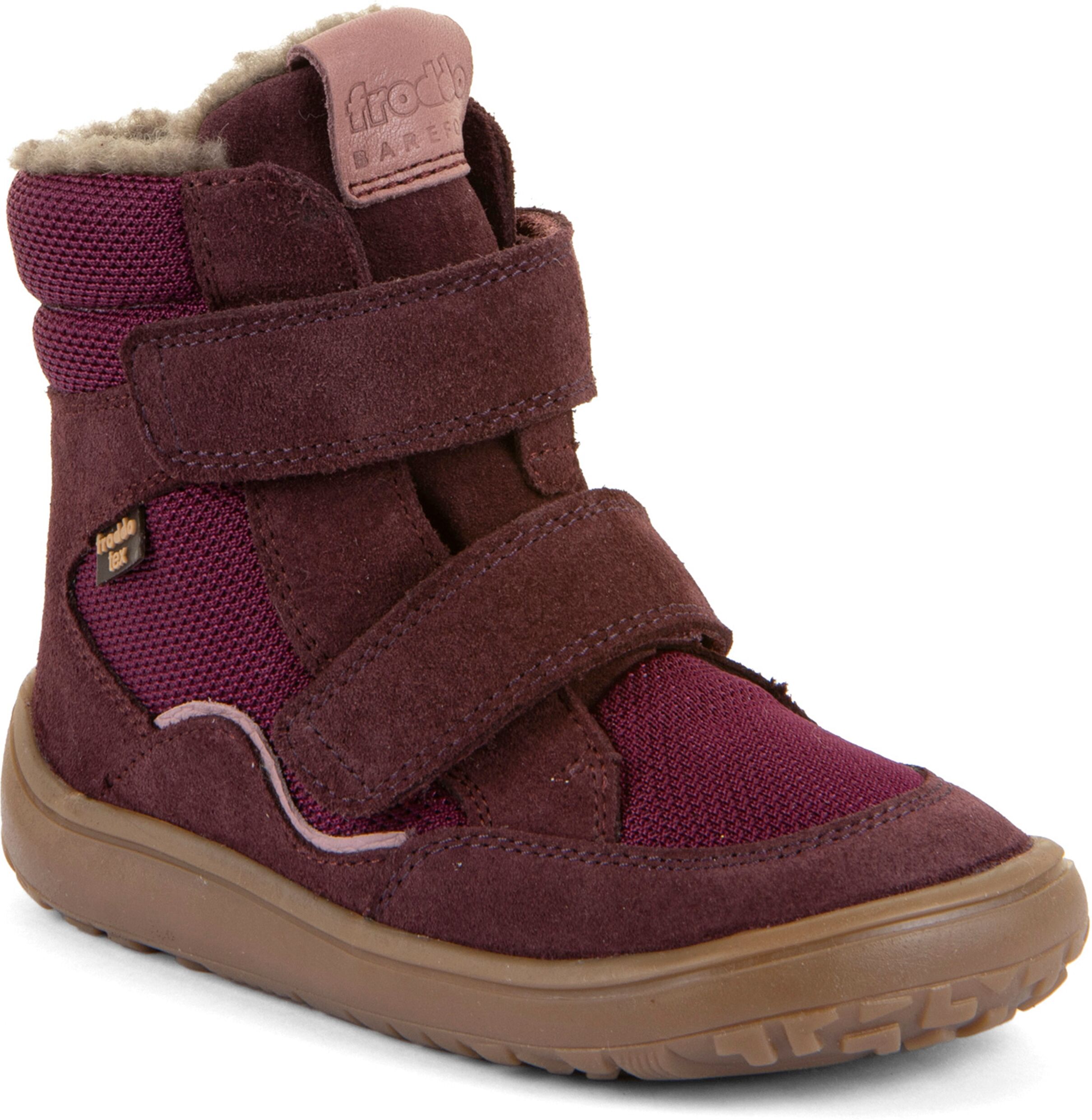 froddo "BAREFOOT TEX WINTER" Klettschuh, Winterstiefel mit TEX-Membrane rot 34