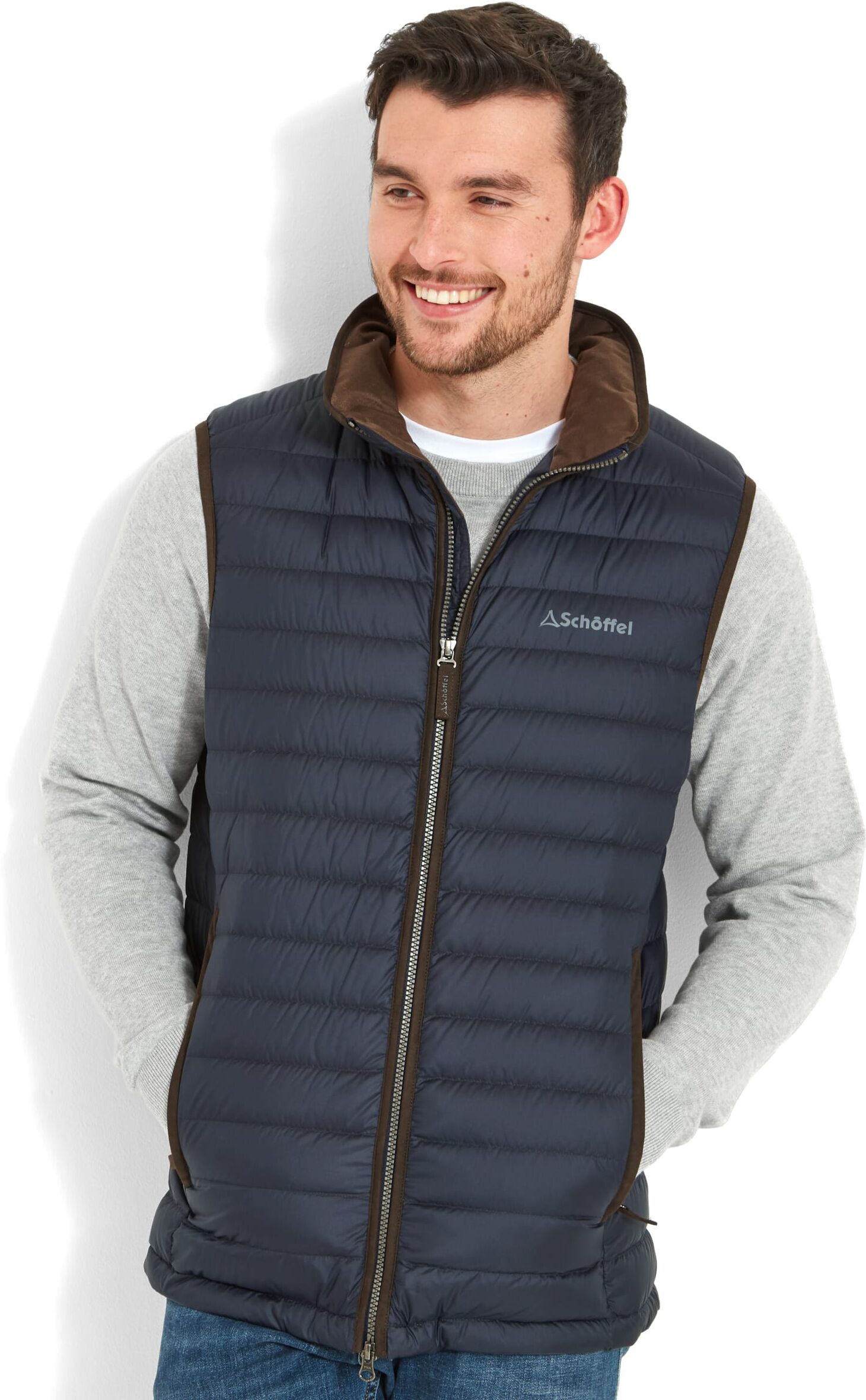 Schöffel Country Bowden Down Gilet - Blue - Size 40 - Men