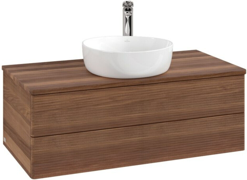 V&B; Waschtischunterschrank mit Frontstruktur -Beleuchtung Antao 100x36x50cm, HL, WBP w. wal, w. wal ; Villeroy & Boch (L20152HM)