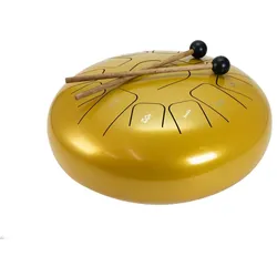 DIMAVERY TD-12 Steel Tongue Drum, gold