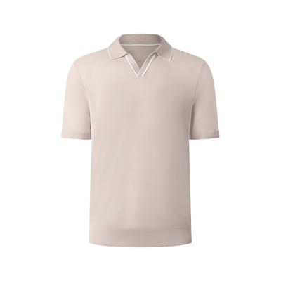 Poloshirt MAERZ MUENCHEN "Maerz Muenchen 452101 Poloshirt Herren Bekleidung", Herren, Gr. 52, beige, 100% Baumwolle, Shirts