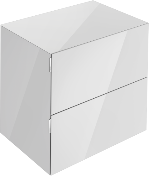Keuco Edition 11 Art Sideboard 32542880800 80x70x49cm, 2 Frontauszüge, Glas, manhattan