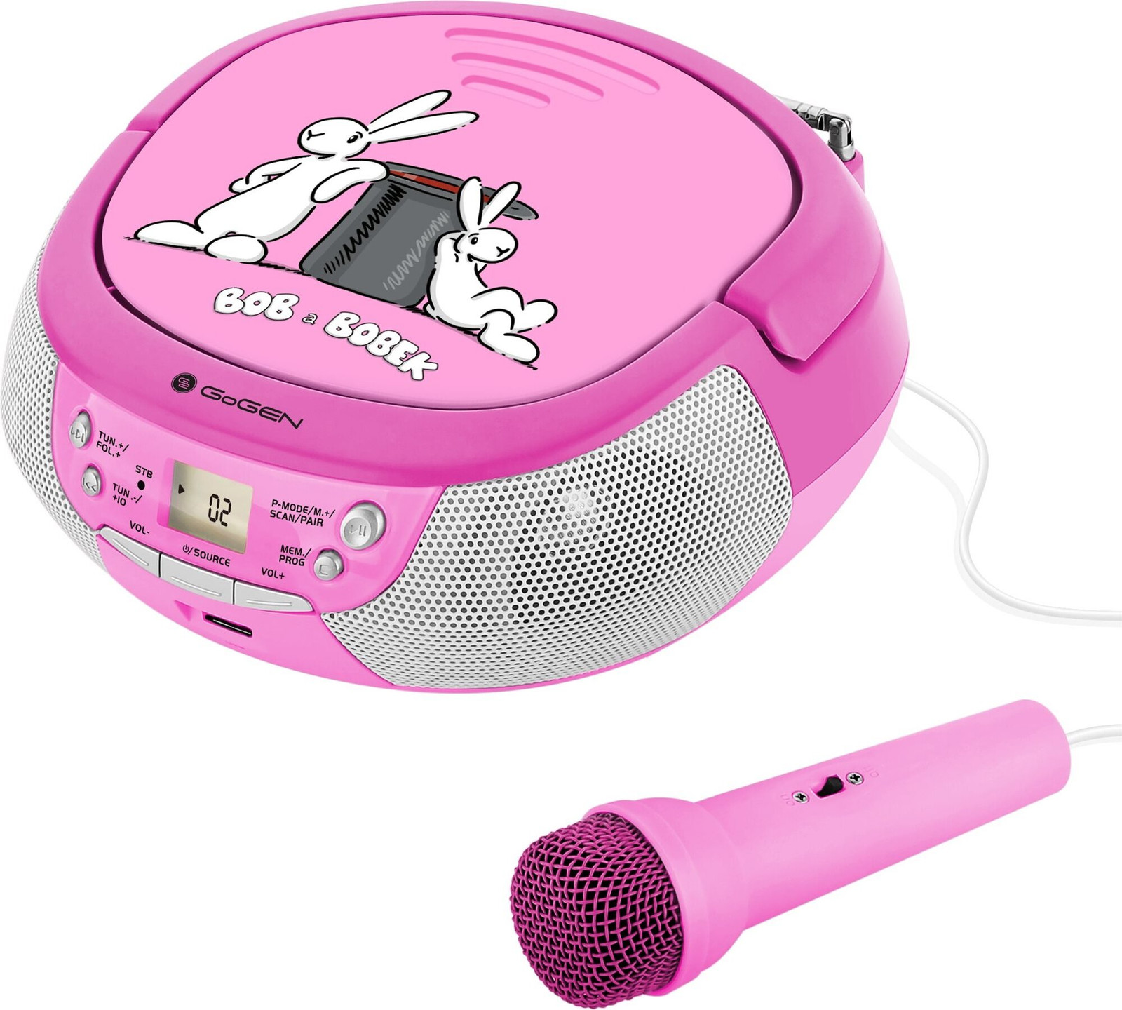 GoGen Bob CD-speler - Roze