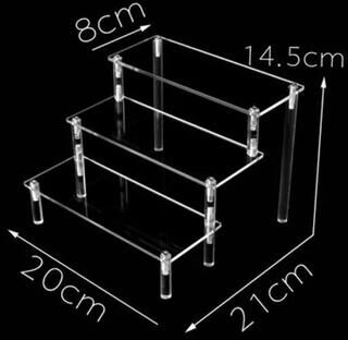 Uplift Picks Clear Acrylic Display Stand For Figures Cupcakes And Perfume 18