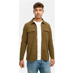 INDICODE Hemd Langarm INNemoto Zip Shirt, Größe XXL in Braun Braun