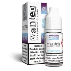 Traube Menthol NicSalt Overdosed Liquid by Wanted 10ml / 20mg