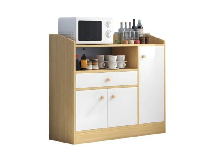 WLH Alexanders Zeitgenössischer offener Server-Buffetschrank Sideboard, Schrank, Zuhause, Küche, modern, schlicht, Aufbewahrung, Teeschrank