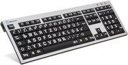 LogicKeyboard XL-Print White on Black DE (PC/Slim)