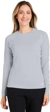 HUK H612L04 Women's LoPro Pursuit T-Shirt in Harbor Mist size Large   90% polyester, 10% spandex