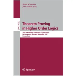 Theorem Proving in Higher Order Logics, Fachbücher von Klaus Schneider, Jens Brandt