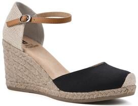 Women's White Mountain Mamba Espadrilles by White Mountain in Black Fabric (Size 11 M)