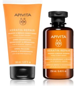 Apivita Keratin Repair Duo conjunto nutrição e hidratação . Keratin Repair Duo
