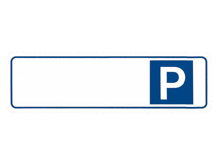Schild P ohne Text 33 × 10 cm