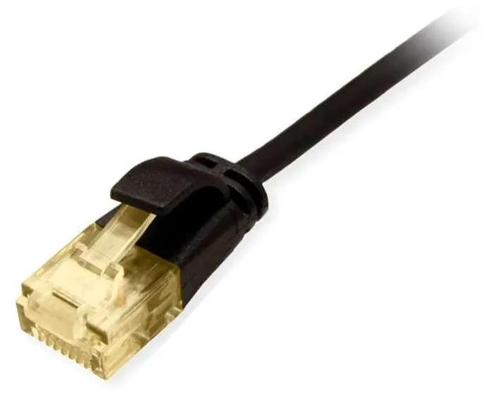 Equip 626900 Patchkabel Cat6A Slim U/UTP 2xRJ45 0,15m Zwart LSZH