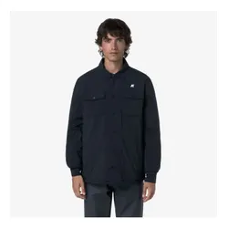 K-way für Herren. K2136JW Jacke Umbert Plain Warm Marineblau (S), Lässig, Recyceltes Polyester