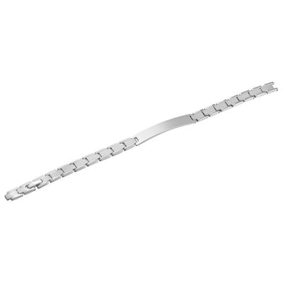Gliederarmband ADELIA´S "Armband – Gliederarmband aus Edelstahl 21,5 cm", silber, Armbänder, Damen, 22cm, Edelstahl, Gliederarmband, Zum Verschenken – passend für viele Anlässe