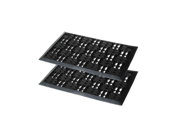 Astra Fussmatte FÜR AUßEN Dynamic 2ER Set, Schwarz, 45x75 cm, Teppiche und Böden, Teppiche