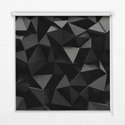 VERDUNKELUNGSROLLO 90x240 cm Schwarzes Origami