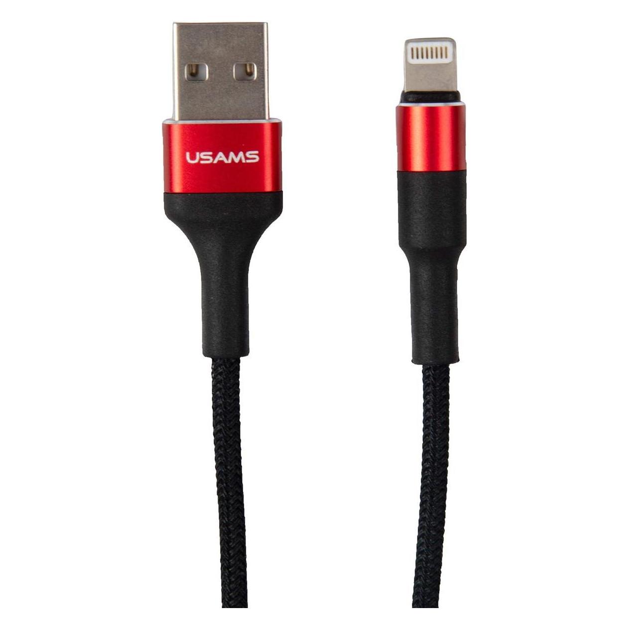 Usams USB USB-A Cable - Lightning 1.2m Red (SJ220IP02) (1.20 m, USB 1.0) (SJ220IP02)