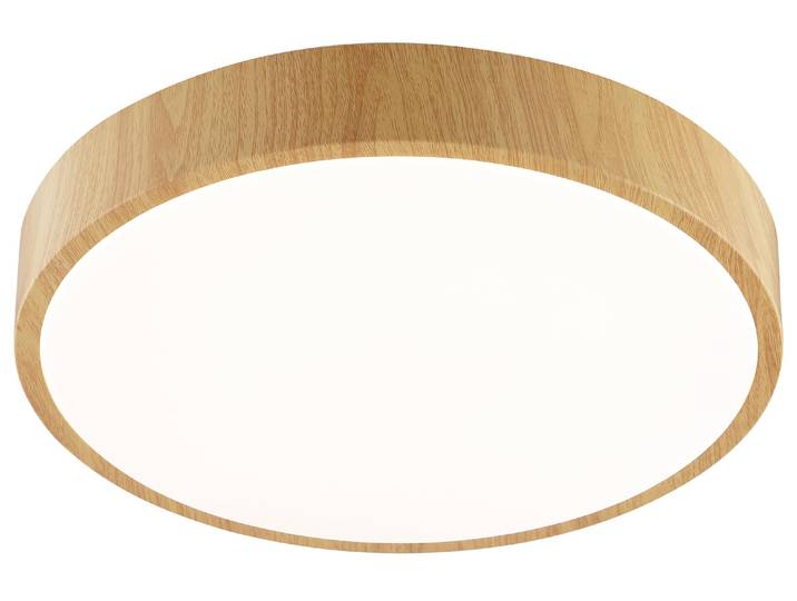 Plafonnier LED BRILLIANT\, Ø 33 cm\, 18 W\, 3000 K\, 1800 lm\, blanc chaud\, IP20\, aspect bois