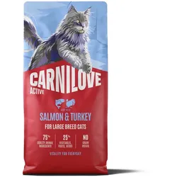 Carnilove Active Cat Lachs & Pute für ausgewachsene Katzen großer Rassen, 6kg