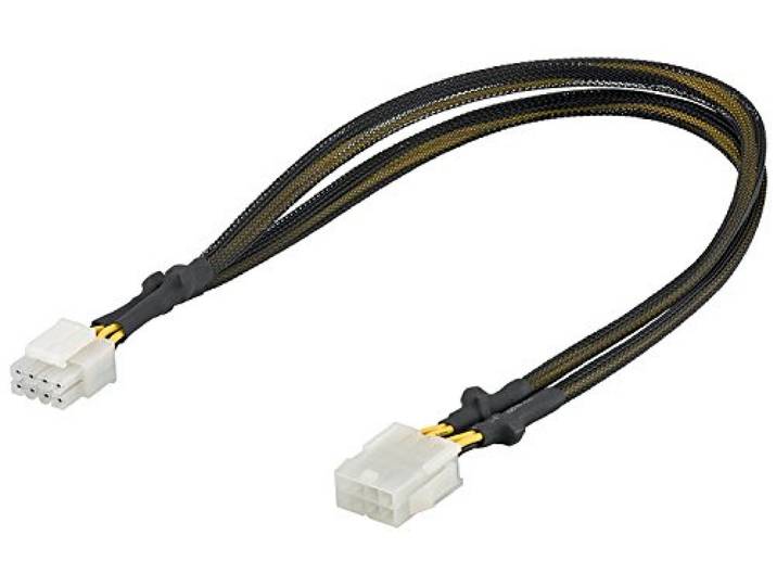 Wentronic 93870 interne stroomkabel PCI Express 8-pin verlenging zwart