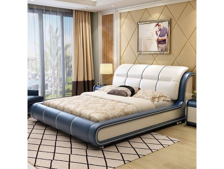Xlmoebel Polsterbett Luxuriöses Boxspringbett in Grün mit elegantem Stoffdesign (Polsterbett, Bett), Hergestellt in Europa