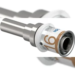 Uponor Übergang auf Kupfer S-Press PLUS aus Messing, verzinnt 16x15mm