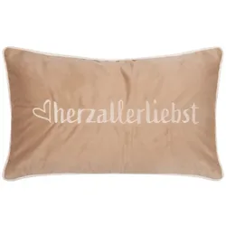 pad Letters Kissenhülle 30x50cm herzallerliebst white-beige