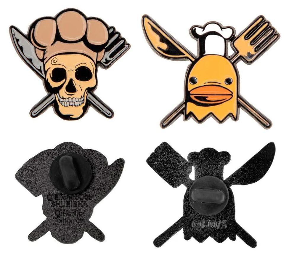 Cinereplicas One Piece speldjes set van 2: Sanji & Zeff