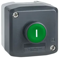 Schneider Electric Gehäuse XALD102 Befestigung mit 1Taster grün