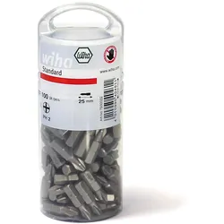 Wiha, Bits, Bit Set Standard 25 mm TORX (T20) 100-tlg. 1/4" in Grosspackung (40463)