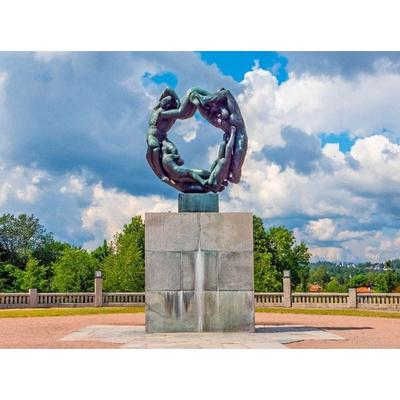 CALVENDO Puzzle Das Rad des Lebens - eine Bronzeskulptur im Frognerpark | 2000 Teile Lege-Größe 90x67cm Foto-Puzzle für glückliche Stunden, Sonstige